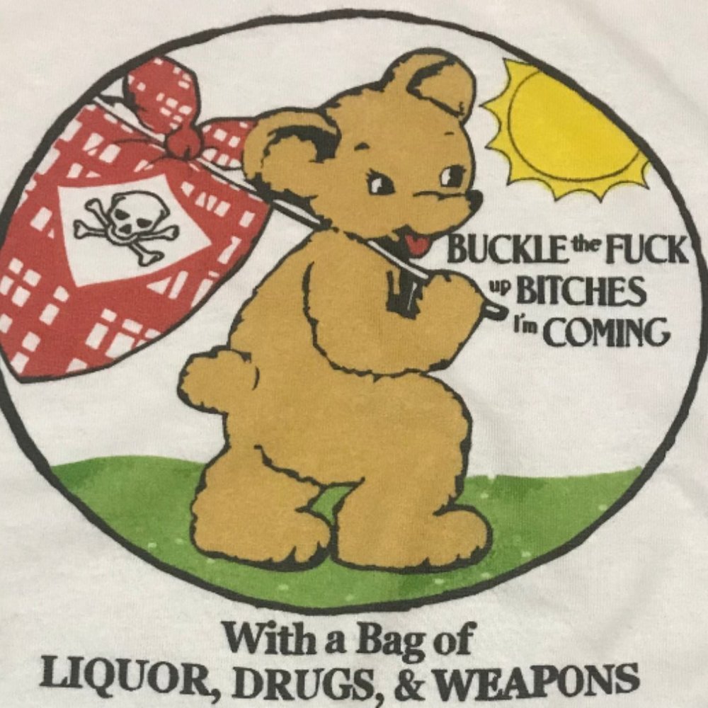 Party Bear White Unisex T-Shirt